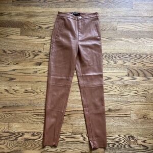 Faux leather pants from Zara